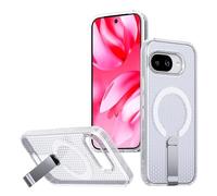 Wigento MagSafe - Custodia magnetica per Google Pixel 10a, cover refrigerante, a nido d'ape, trasparente