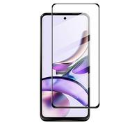Wigento Per Motorola Moto G73 2 X 3D Display Full LCD H9 Vetro rigido Nero Pellicola Protettiva Vetro