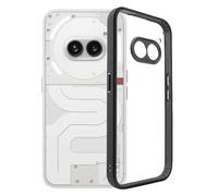 Wigento Per Nothing Phone 2a Frosted TPU + Custodia protettiva trasparente in policarbonato nero