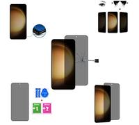 Wigento Per Samsung Galaxy S23 Plus Curved Privacy 3D Display Full LCD H9 vetro duro nero pellicola protettiva in vetro temperato