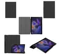 Wigento Per Samsung Galaxy Tab A8 2021 X205 X200 3folt Wake Up Smart Stand Cover Nero Tablet Custodia