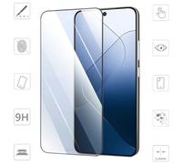 Wigento Per Xiaomi 14 2 X 3D Display Full LCD H9 vetro duro nero pellicola protettiva vetro