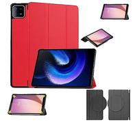 Wigento Per Xiaomi Pad 6 / Pad 6 Pro 11 Pollici 3folt Wake Up Smart Stand Cover Rosso Tablet Custodia Custodia Custodia Case