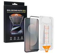 Wigento SnapFit - Vetro di protezione per Galaxy S25 FE 5G, supporto per l'installazione 3D Premium Display H9