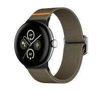 Wigento xDfind, cinturino in nylon elastico per Google Pixel Watch 4/3/2/1, 41 mm, di alta qualità, Eine Grösse, Nylon, Non pietra preziosa