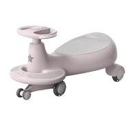 Wiggle Car per bambini - Giocattolo con ruota silenziosa, suono e luce, per bambini dai 3 anni in su, giocattolo (rosa)
