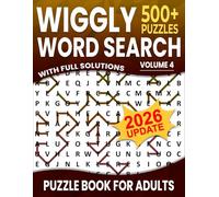 Wiggly Word Search: Over 500+ Puzzles Word Search Wiggly for Adults ,Unique and Challenging Word Search Variation for all Ages | Volume 4 |