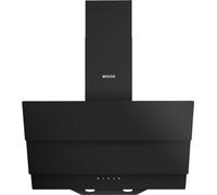Wiggo B643 - Cappa aspirante da 60 cm, senza testa, 615 m³/h, display touch a 4 livelli, classe di efficienza energetica B, con 2 filtri a carbone, cappa anteriore in vetro nero