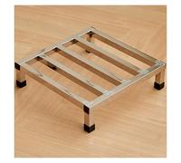 WIGING Base Rialzata per Condizionatore d'Aria, Staffa di Base in Acciaio Inossidabile, Supporto da Terra Base di Supporto Universale, Pallet da Pavimento per Magazzini Garage(40x40x10cm)