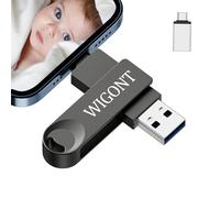 WIGONT 64 GB Chiavetta USB per lphone Pendrive | Pendrive 3 in 1 con porte iOS e USB,adattatore USB-C separato.memoria esterna lphone per salvare più foto e video