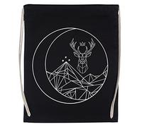 Wigoro Serie Sarah J Maas Palestra Palestra Viaggio Borsa con coulisse Nero Gym Travel Bag