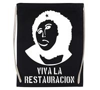 Wigoro ¡Viva La Restauracion! Palestra Palestra Viaggio Borsa con coulisse Nero Gym Travel Bag