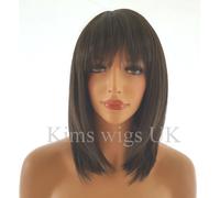 Wigs by Kim Parrucca Donna Spalla Lunghezza Raso Liscio Ginger Mix