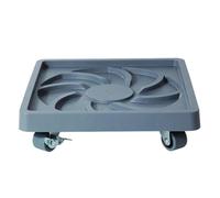 WIGSELBL Carrello per piante con ruote, resistente, supporto per piante da interno, carrello quadrato per piante, capacità di carico 49,9 kg (36 cm)
