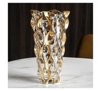 WIGSELBL Vaso alto in cristallo infrangibile, elegante e moderno, vaso decorativo trasparente, vaso singolo per casa, ufficio, regalo di nozze