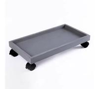 WIGSELBL Vassoio rettangolare per vasi da fiori caddies, supporto mobile in vaso, per interni ed esterni, con rotelle, vassoio per fioriera da esterno (47 x 24 cm)