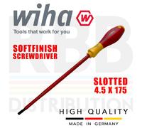 Wiha 00825 Cacciavite a Taglio 4.5mm 1000v VDE Elettrico Testa Piatta Softfinish