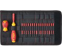 WIHA 41231 - Set di punte slimVario, 18 pezzi misti, Stubby, cacciavite
