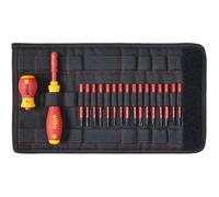 WIHA 41231 - Set di punte slimVario, 18 pezzi misti, Stubby, cacciavite