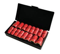Wiha 31491 3/8-Inch Drive Socket Set, Inch/Metric, Insulated, 16 Piece by Wiha