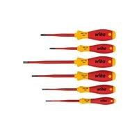 Wiha 3201 K6 Rosso/giallo SoftFinish electric slimFix slotted/ Phillips