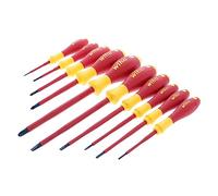 Wiha 32093 - Set di cacciaviti isolati a taglio e a croce, 1000 Volt, 10 pezzi