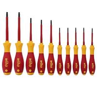 Wiha 32592 Set di cacciaviti Torx con impugnatura SoftFinish 1000 Volt, 10 pezzi