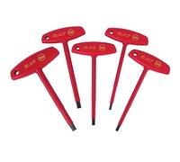 Wiha 33478 - Set di 5 pezzi con manico a T esagonale con 4.0, 5.0, 6.0, 8.0 e 10.0 mm