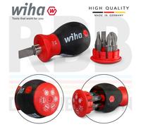 Wiha 33764 Set Cacciaviti Stubby A Taglio E Pozidriv 6 Bit Magnetico