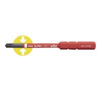 Wiha 34589 - Punta slimPunta electric 2831 slimPunta electric SL/PZ1 x 75 mm Cod. 2831141, Nero