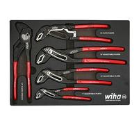 Wiha 34691 - Set di 5 pinze a becco a V con impugnatura classica