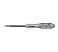 Wiha Tester di tensione SoftFinish® unipolare, 110 - 250 Volt fessura trasparente, con clip 3mm Quantità:1