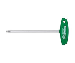 Wiha 364 - Giravite Torx® con manico a T, interamente temprato, cromatura opaca, diverse misure T15x200 mm