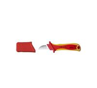Wiha Coltello spelafili lama diritta per cavo tondo 200 mm in blister 1 pezzo