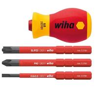 Wiha - 41230 - Set Di Cacciaviti Stubby Vde - 3 Slimbits