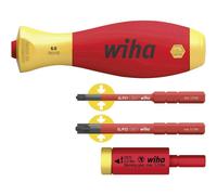 Wiha Set di coppie easyTorque adattatore electric con supporto slimVario® e slimBits SL/PZ 4pz. in blister 29701 200 S4 Quantità:1