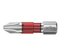 Wiha 42100 Inserto a Croce Impronta (cacciavite): 1/4 (6.3 mm) Forza: Croce