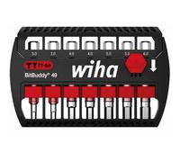 WIHA 42114 - Kit di inserti BitBuddy, 7 pezzi, esagonali, 49 mm, inserti TY