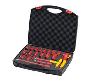 Wiha 43024 Ratschenschlüssel Set isoliert 1/2" 21-pezzi
