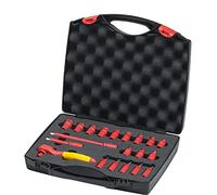 WIHA 43025 - Set di chiavi a cricchetto isolate 1/4'', 21 pezzi