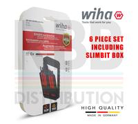 Wiha 43152 SlimBits Set Punte Cacciavite A Taglio VDE 2.0-6.5mm 6 pz