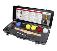 Wiha Juego de martillos de cara blanda Safety con surtido de cabezales, de 9 unid., incl. caja (44008)