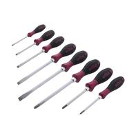 Wiha 53398 - Set di cacciaviti a taglio e Phillips, manico resistente in microfinitura, 8 pezzi