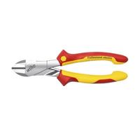 Wiha Alicates de corte diagonal de fuerza Professional electric con DynamicJoint® con resorte de apertura conectable y desconectable 160 mm, 6 1/2" (40921)