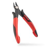 Wiha Alicates de corte diagonal Electronic con cabeza puntiaguda ancha con chaflán pequeño 135 mm, 5 1/3" (26815)