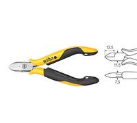 Wiha Alicates de corte diagonal Professional ESD con cabeza semi-redonda ancha con chaflán pequeño 115 mm, 4 1/2" (26832)