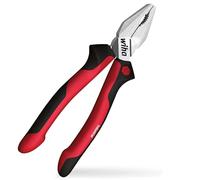 Wiha Alicates universales Industrial con DynamicJoint® y OptiGrip con filo de corte extralargo 180 mm, 7" (34307)