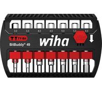 WIHA 42114 - Kit di inserti BitBuddy, 7 pezzi, esagonali, 49 mm, inserti TY
