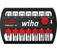 WIHA 42115 - Kit di inserti BitBuddy, 7 pezzi, TORX, 49 mm, inserti TY
