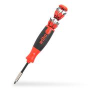 Wiha Destornillador con cargador LiftUp 25 magnético en surtido con 12 bits, de